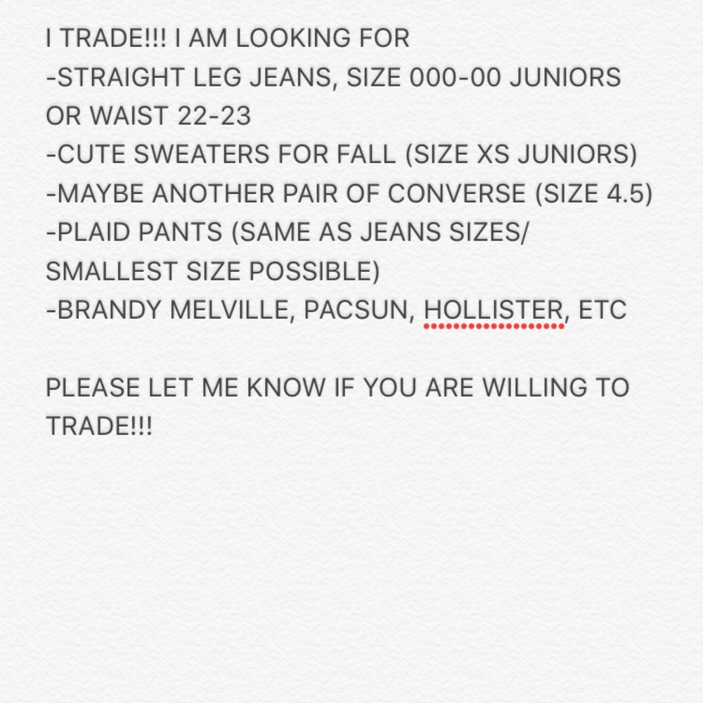 ISO TRADERS//ISO LIST